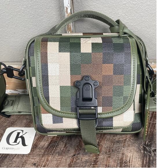 Louis Vuitton Quest Messenger Camo Bag | Green Pixel | $3400 Retail - Picture 1 of 6